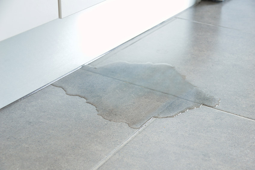 Leak on the floor Leak on the floor