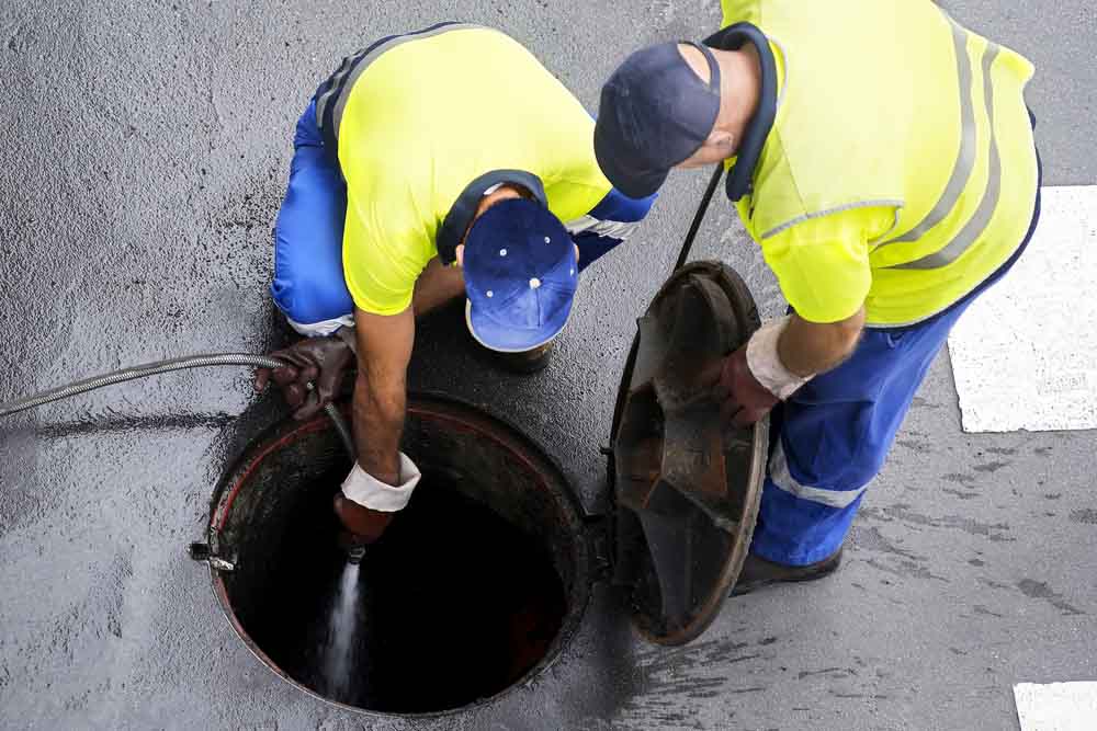 plumbers draining the sewer line Harrisonburg, VA