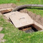 Damaged septic tank in Staunton, VA