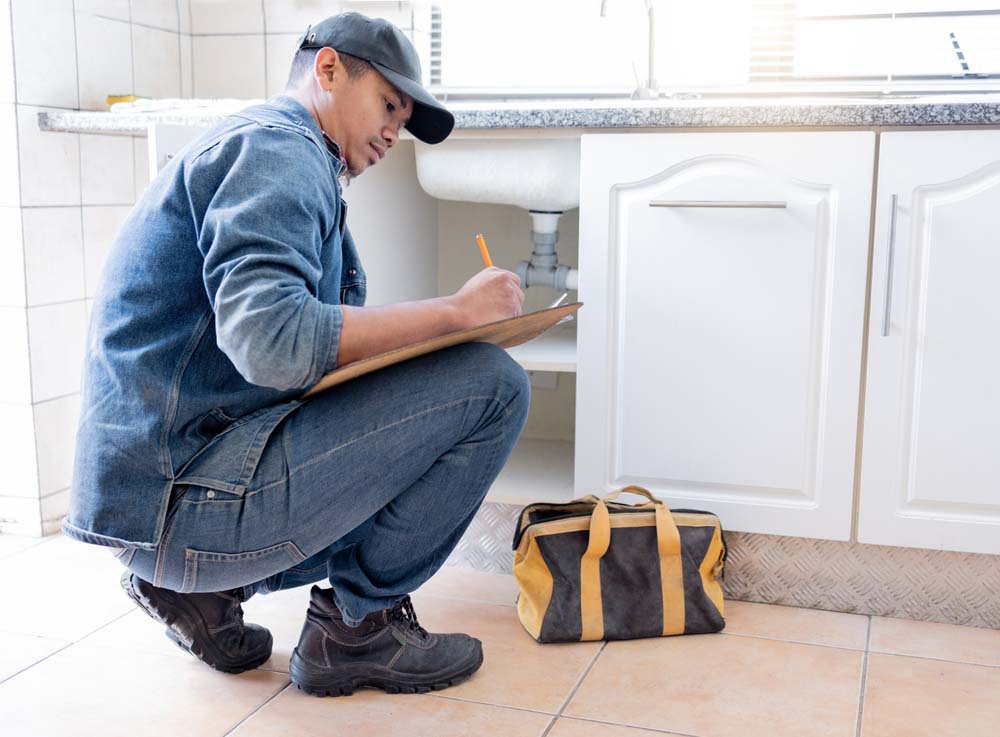 Plumber inspecting sink Staunton, VA