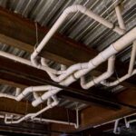 pipes in a commercial building