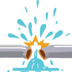 burst pipe