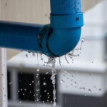 water leaking from pipe