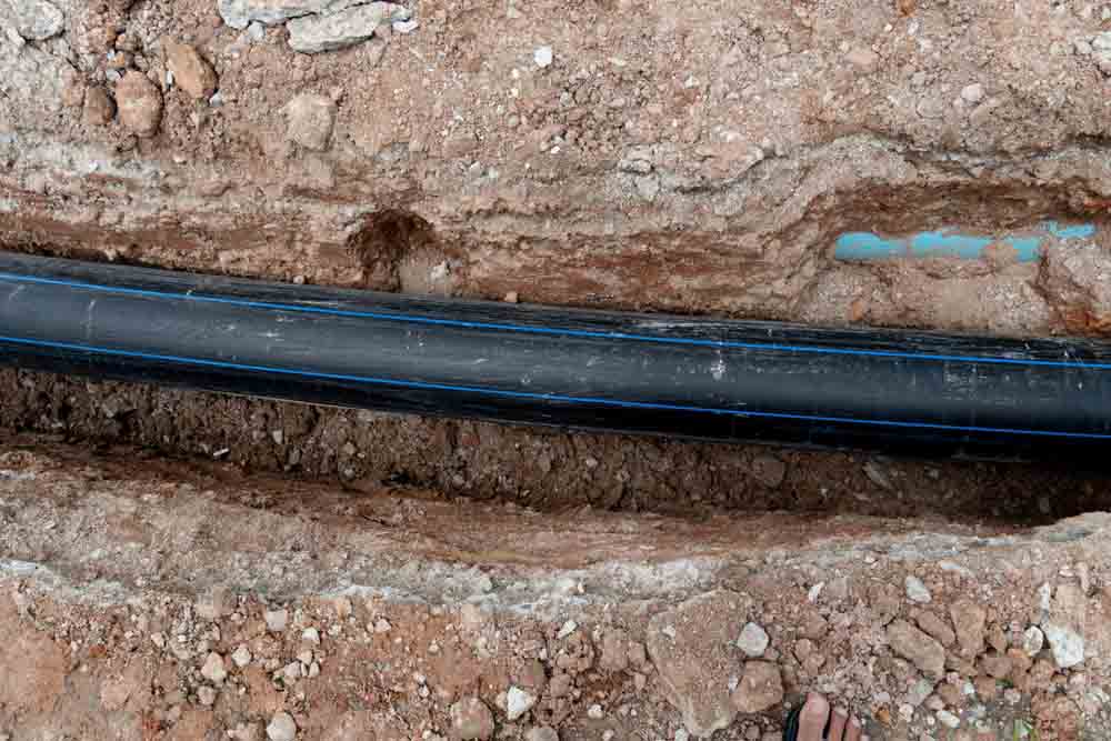 sewer pipe with CIPP lining