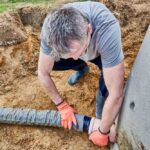 restored drain field / drain field connection