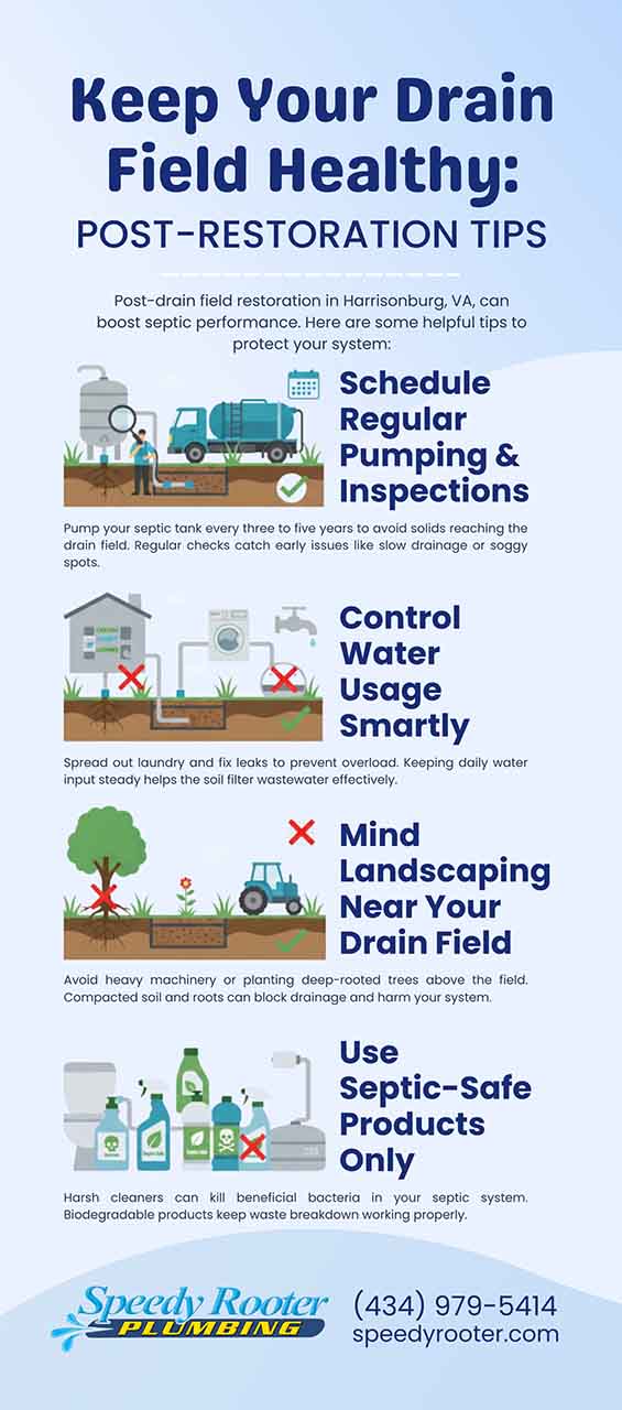 Keep Your Drain Field Healthy: Post Restoration Tips Keep Your Drain Field Healthy: Post Restoration Tips