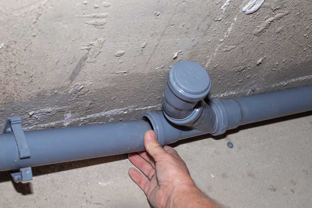 misaligned sewer pipes