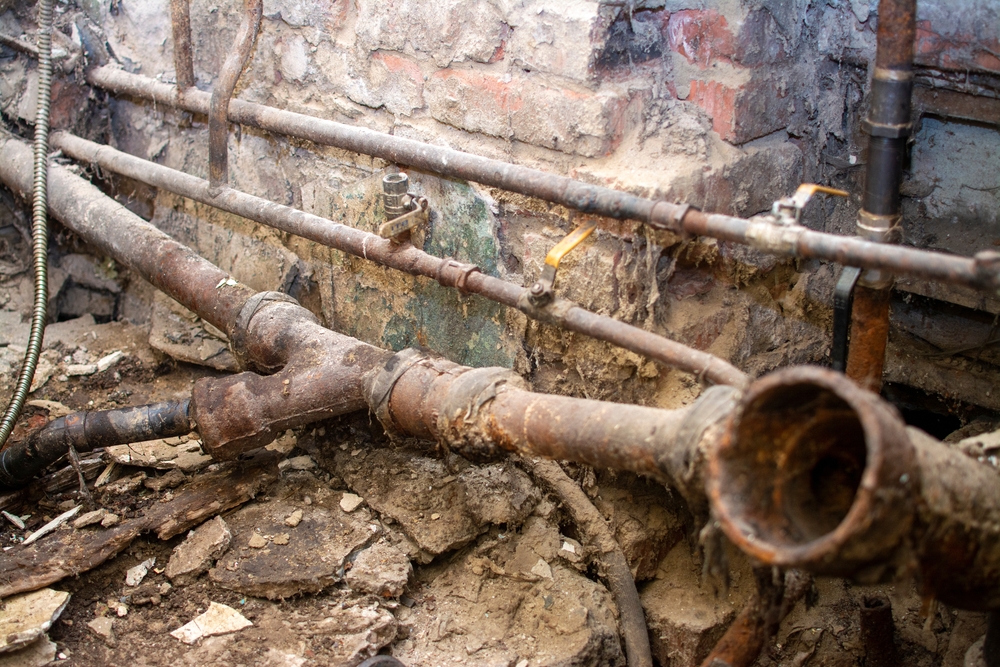sagging pipe line